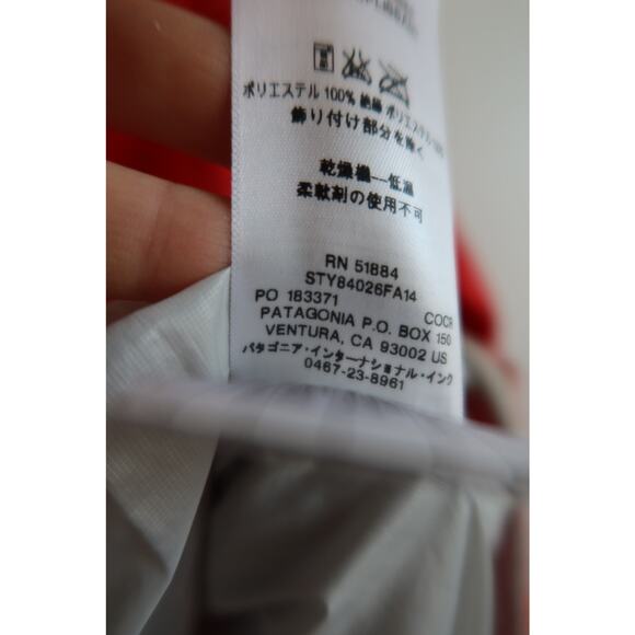 Patagonia Nano Puff Pullover Puffer Jacket Quarter Zip Quilted Red Womens Medium - Picture 7 of 7